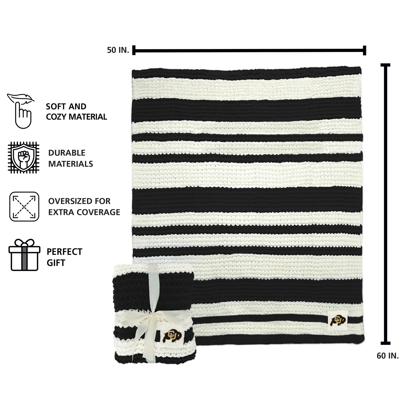 Colorado Cable Knit Throw 50x60
