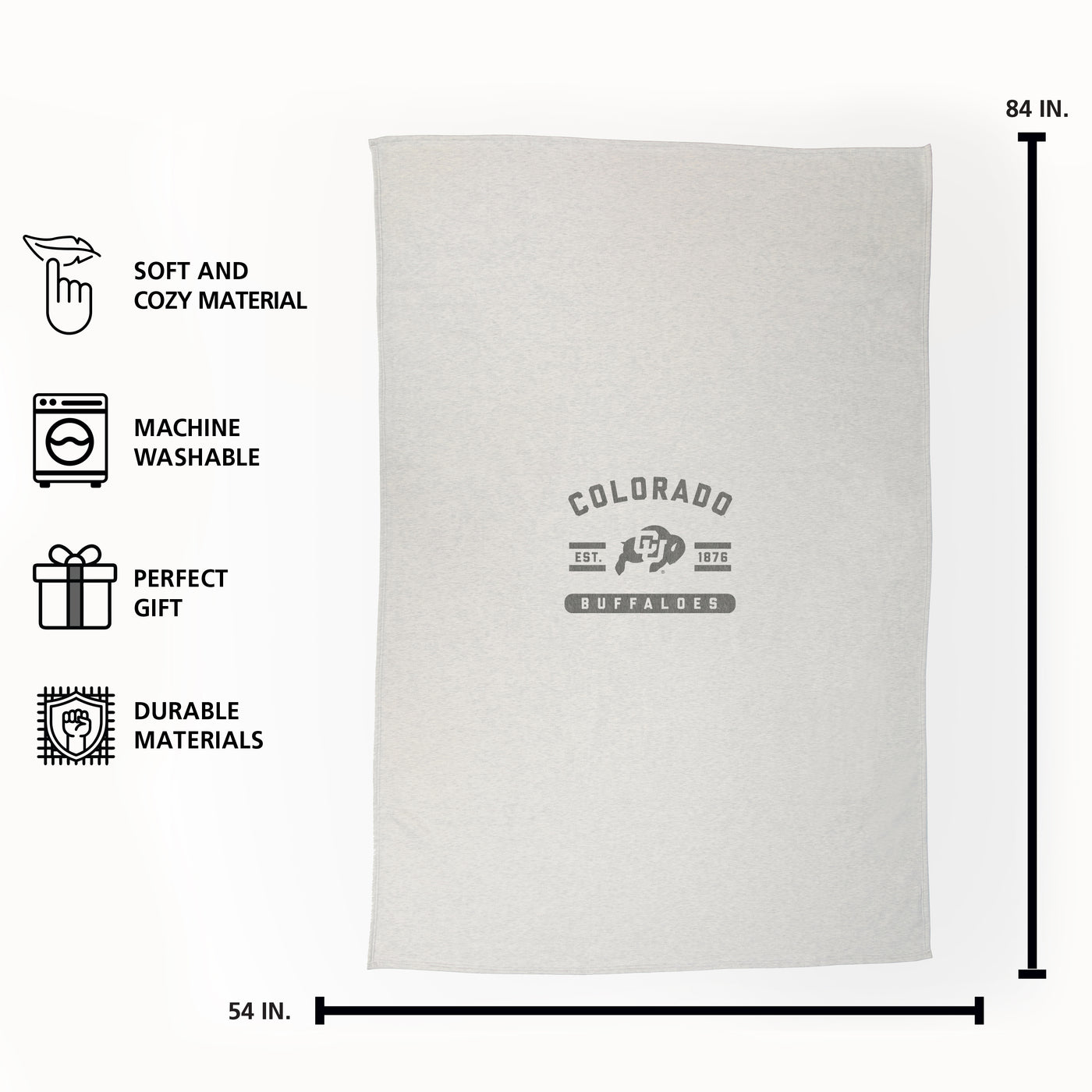 Colorado Oatmeal Sweatshirt Blanket