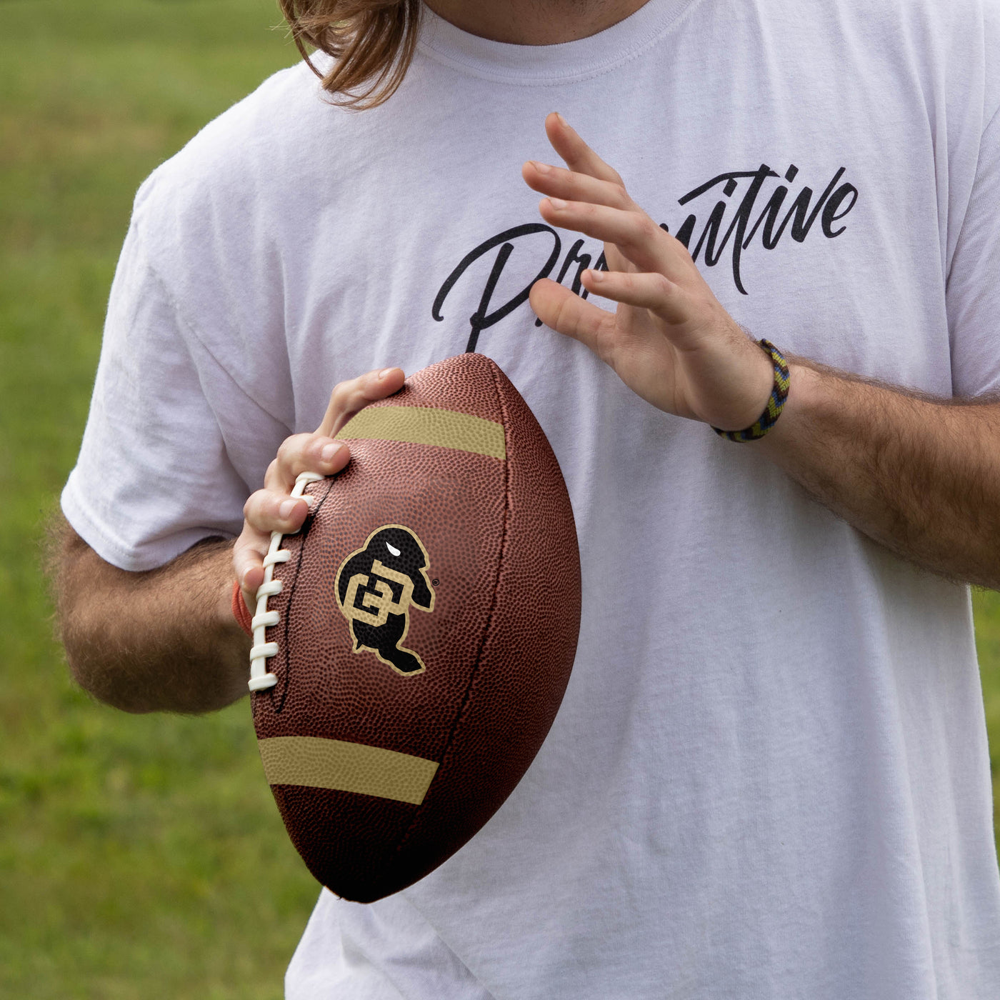 Colorado Team Stripe Official-Size Composite Football