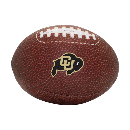 Colorado Composite Brown Micro Soft Football by Logo Brands, a soft recreational football with textured surface and logo design.