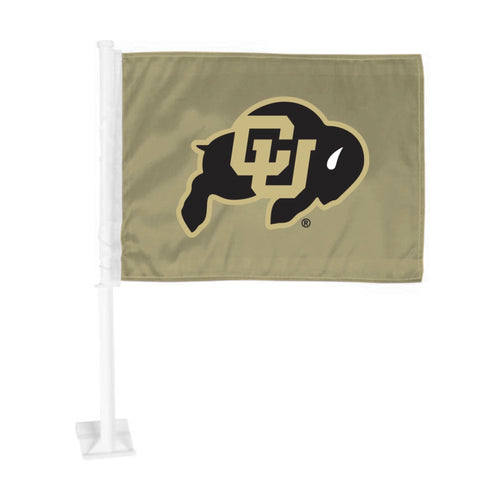 University of Colorado auto flag by Logo Brands featuring the university's logo on a car flag for vehicle display.