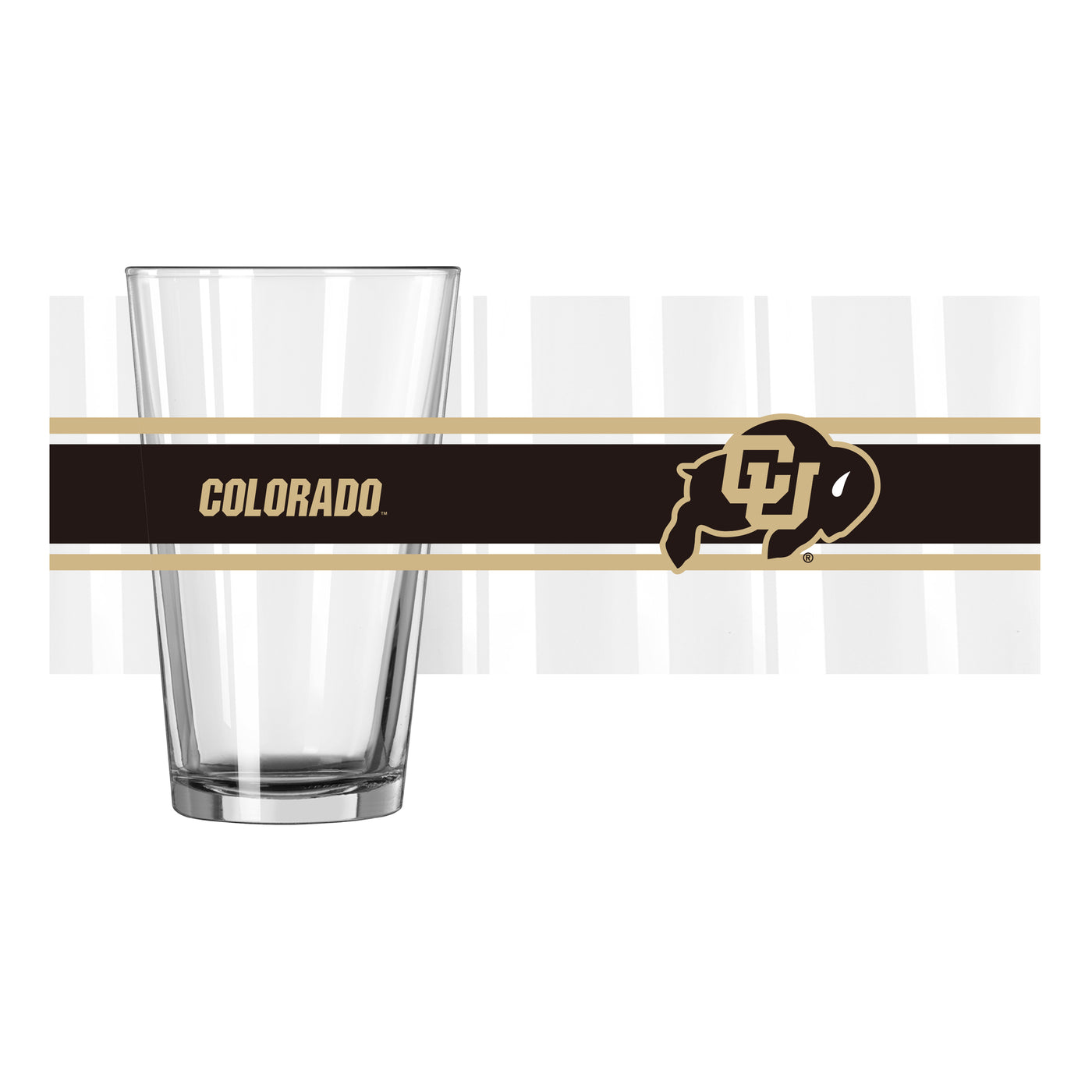 Colorado 16oz Stripe Pint Glass