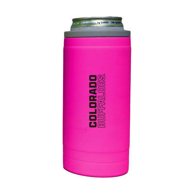 Colorado 12oz Electric Stacked Soft Touch Slim Coolie - Logo Brands