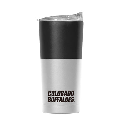 Colorado 20oz Colorblock White Powder Coat Tumbler - Logo Brands