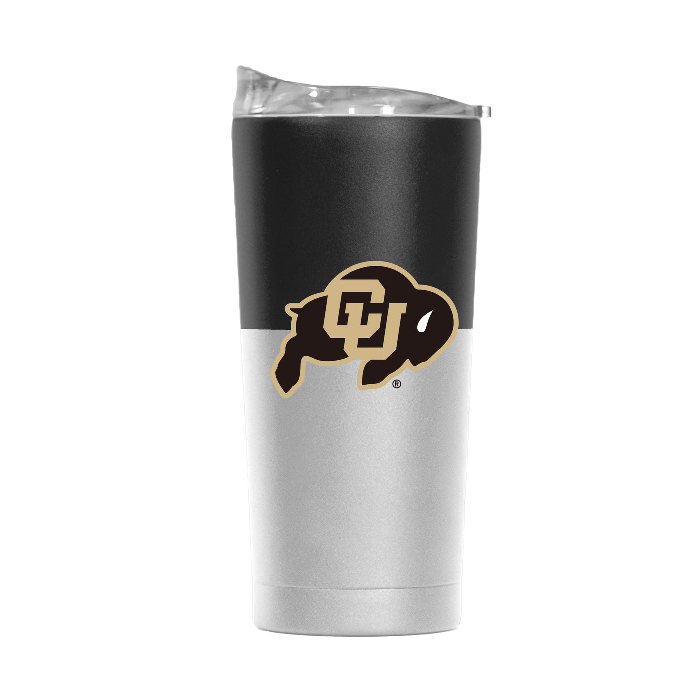Colorado 20oz Colorblock White Powder Coat Tumbler - Logo Brands