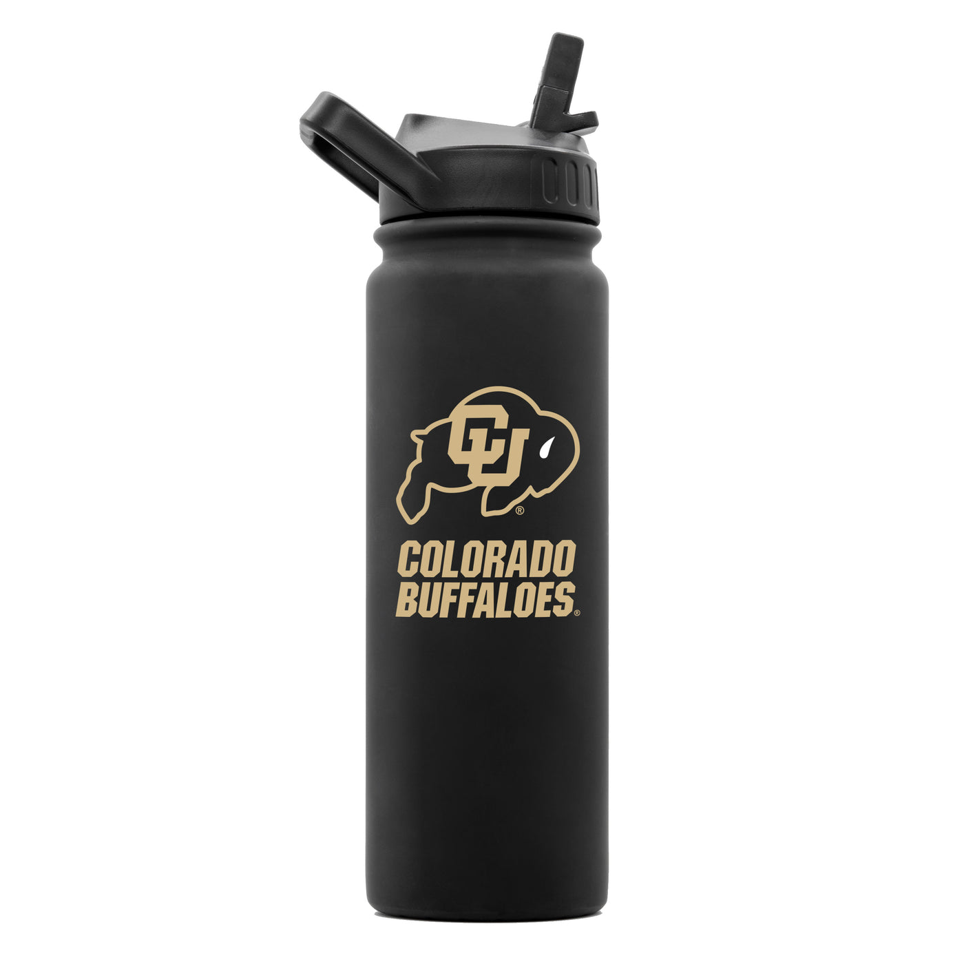 Colorado 24oz Black Soft Touch Bottle