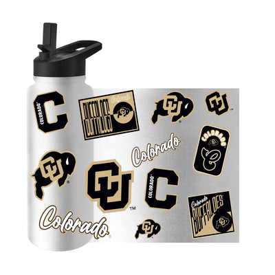 Colorado 34oz White Dreamweave Quencher Bottle