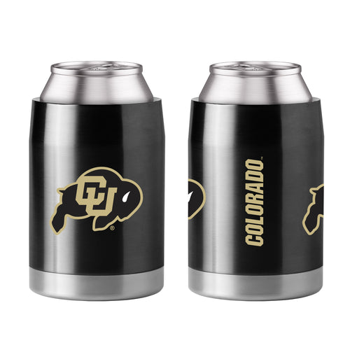 Colorado 3-in-1 Gameday Coolie drinkware by Logo Brands, showing a versatile can cooler with team logo and multiple beverage options.
