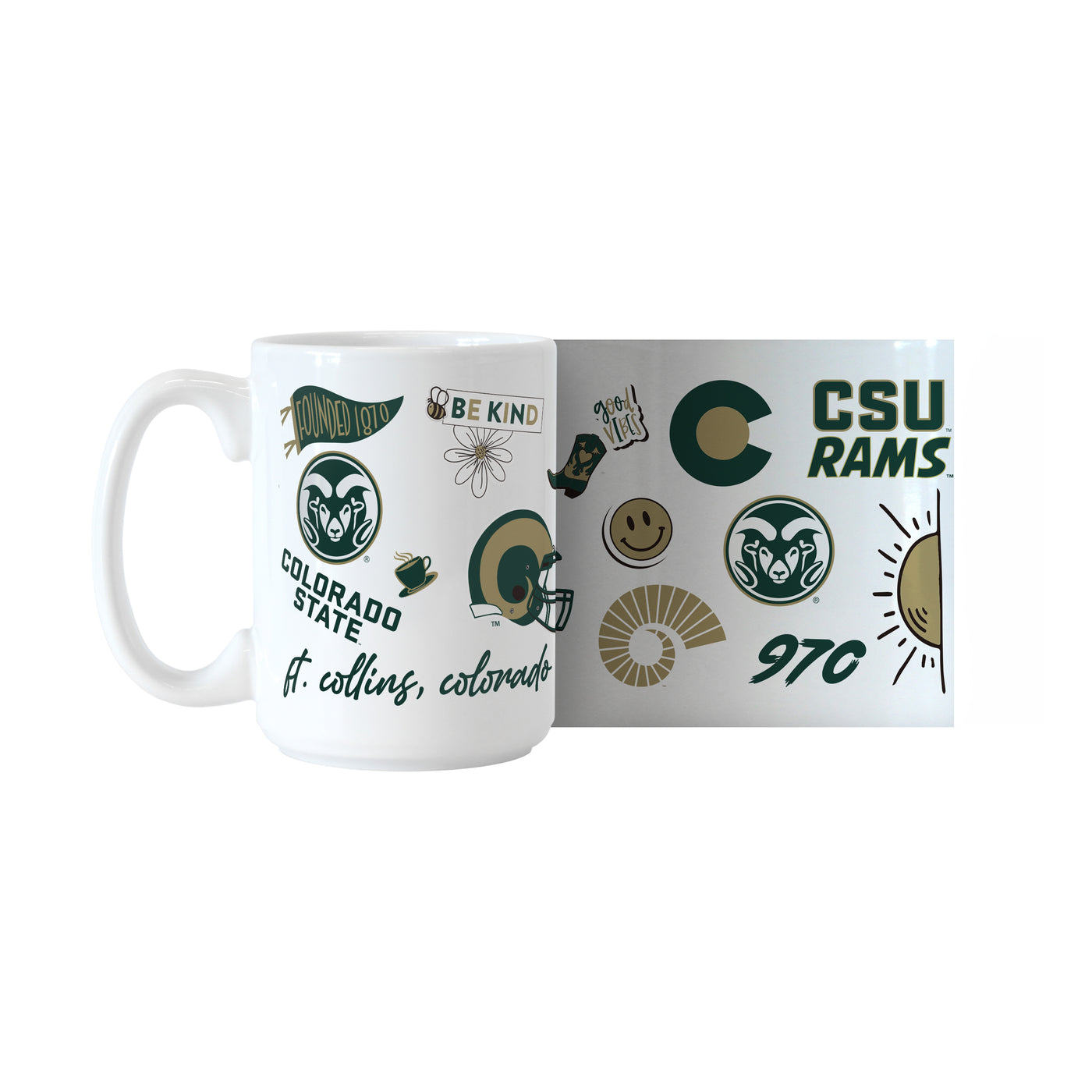 Colorado State 15oz Native Sublimated Mug