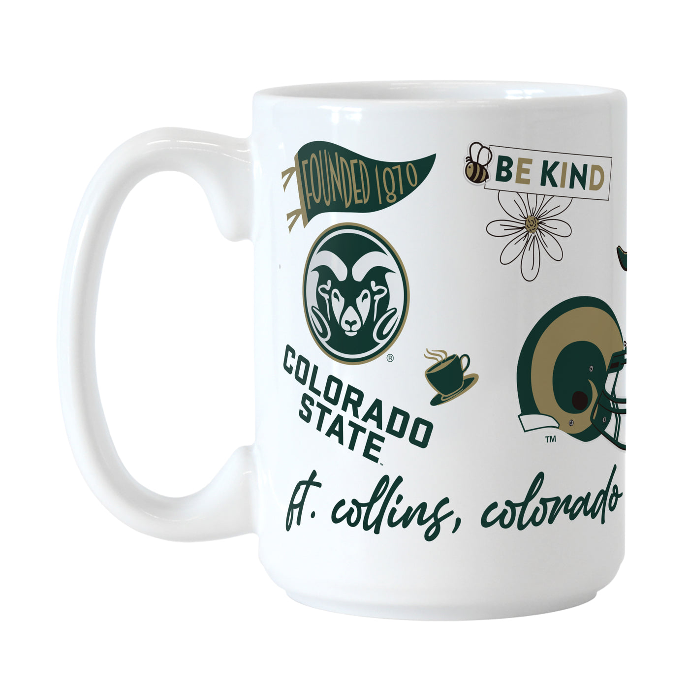 Colorado State 15oz Native Sublimated Mug
