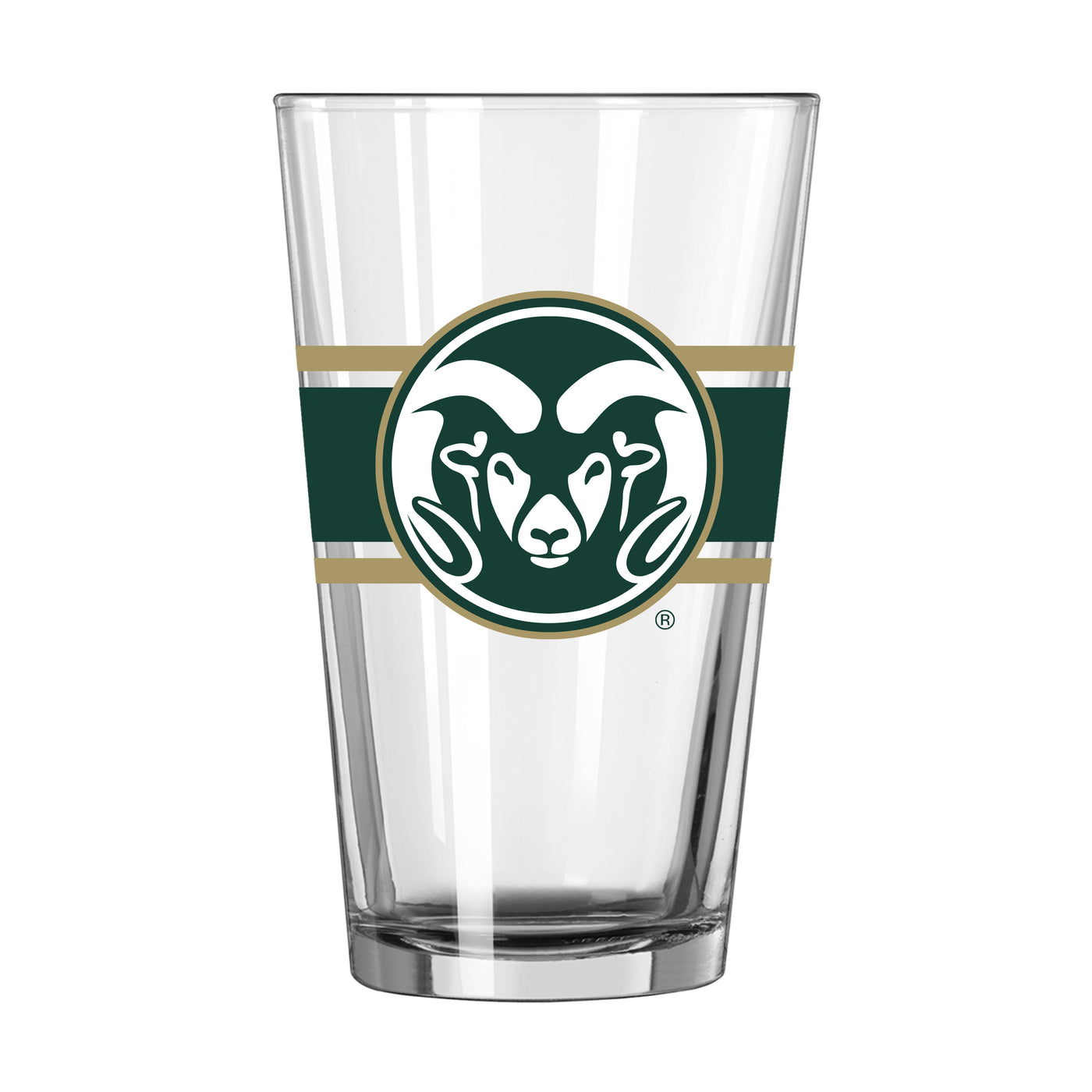 Colorado State 16oz Stripe Pint Glass