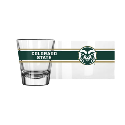 Colorado State 2oz Stripe Shot Glass - Logo Brands