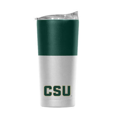 Colorado State 20oz Colorblock White Powder Coat Tumbler - Logo Brands