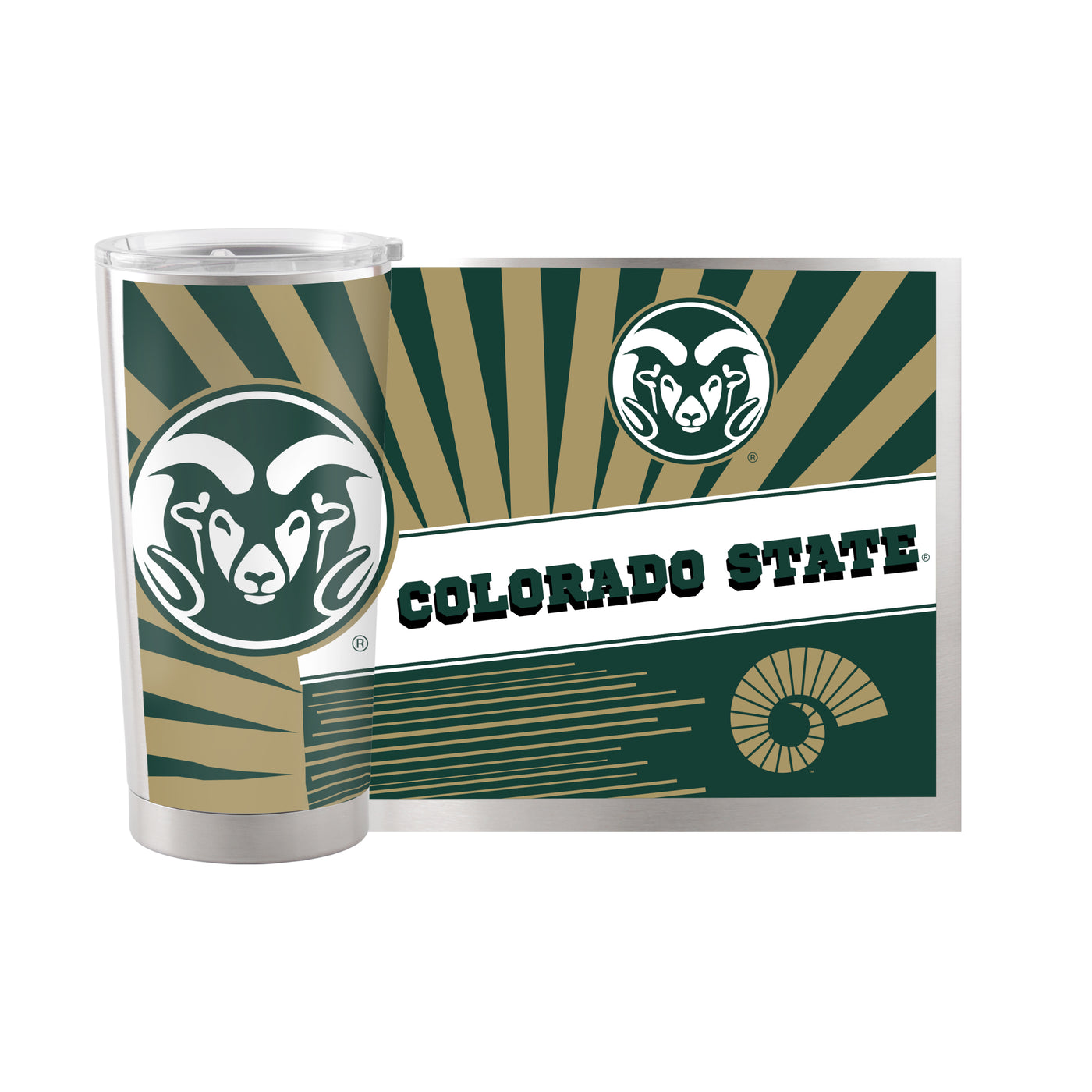 Colorado State 20oz Mascot Stainless Tumbler