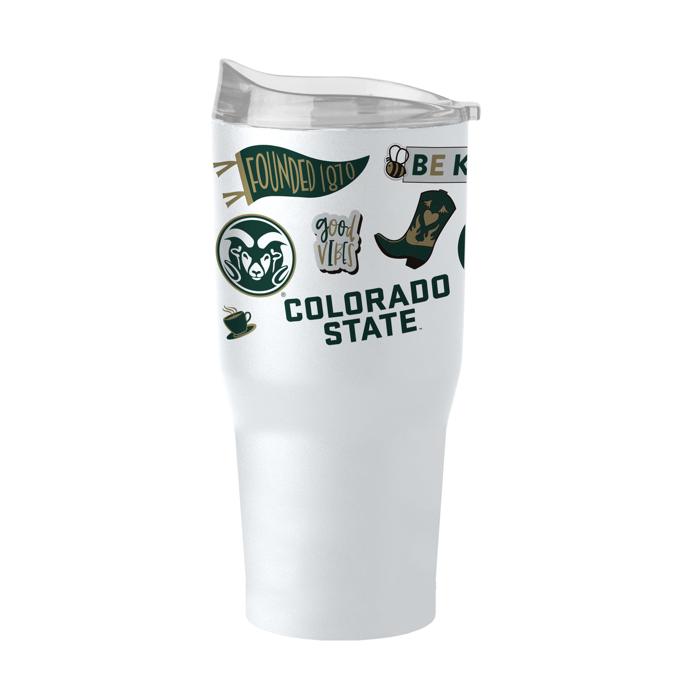 Colorado State 30oz Native Powder Coat Tumbler