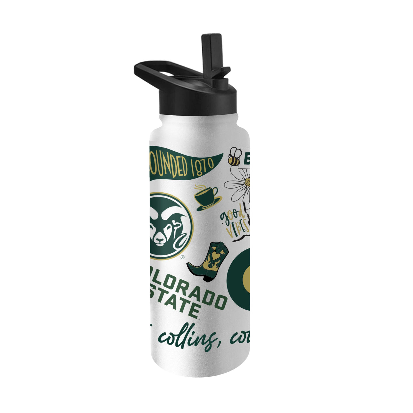 Colorado State 34oz Native Quencher Bottle