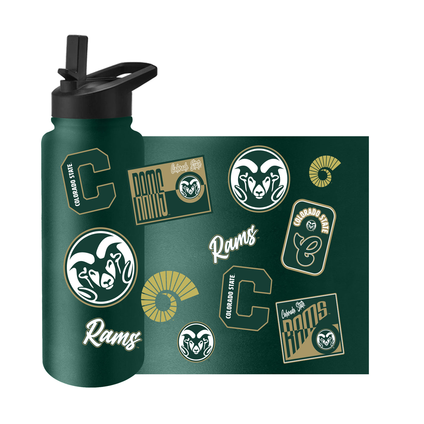 Colorado State 34oz Dreamweave Quencher Bottle