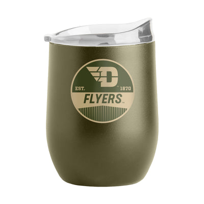 Dayton 16oz Badge Powder Coat Curved Bev - Logo Brands