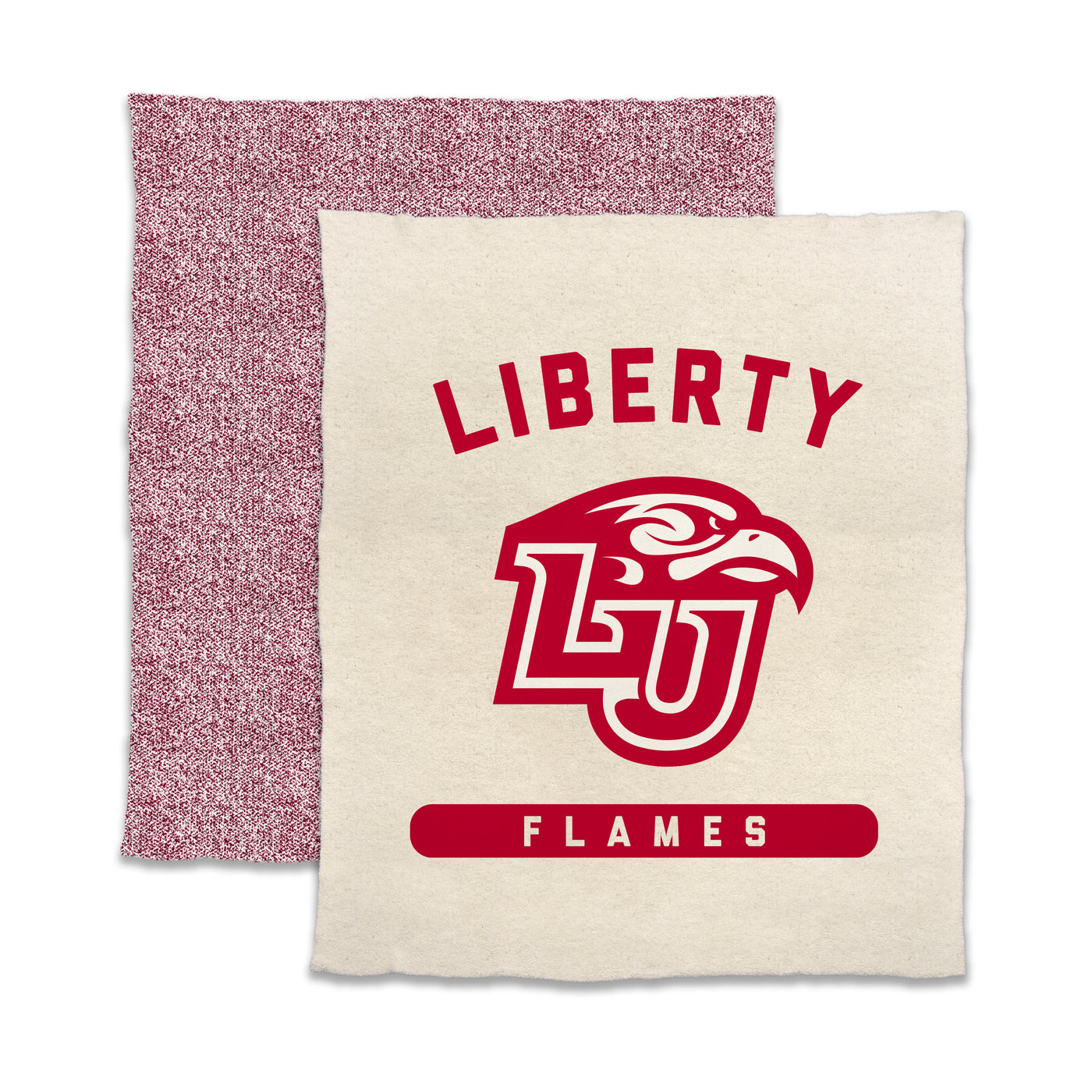 Liberty University Red Logo Luxe Dreams Throw