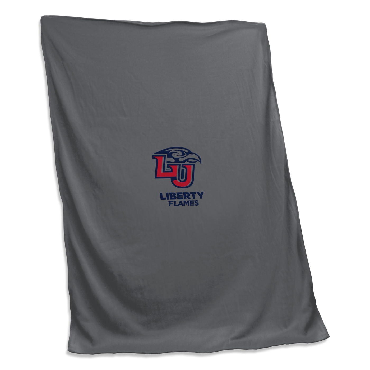 Liberty Univ Charcoal Sweatshirt Blanket (Screened)