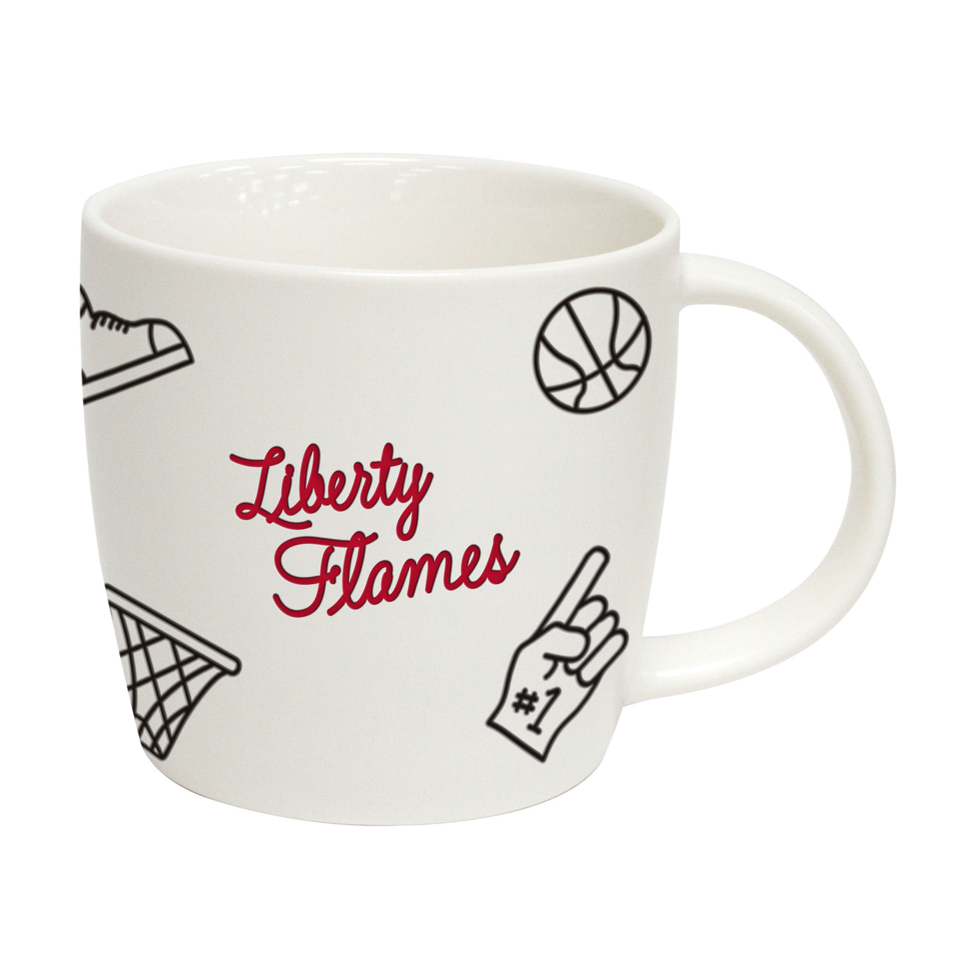 Liberty University 18oz Basketball Playmaker Mug