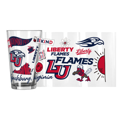 Liberty University 16oz Native Pint Glass