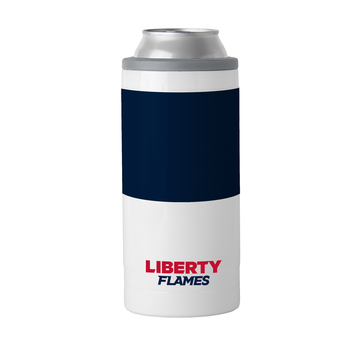 Liberty University 12oz Colorblock Slim Can Coolie - Logo Brands