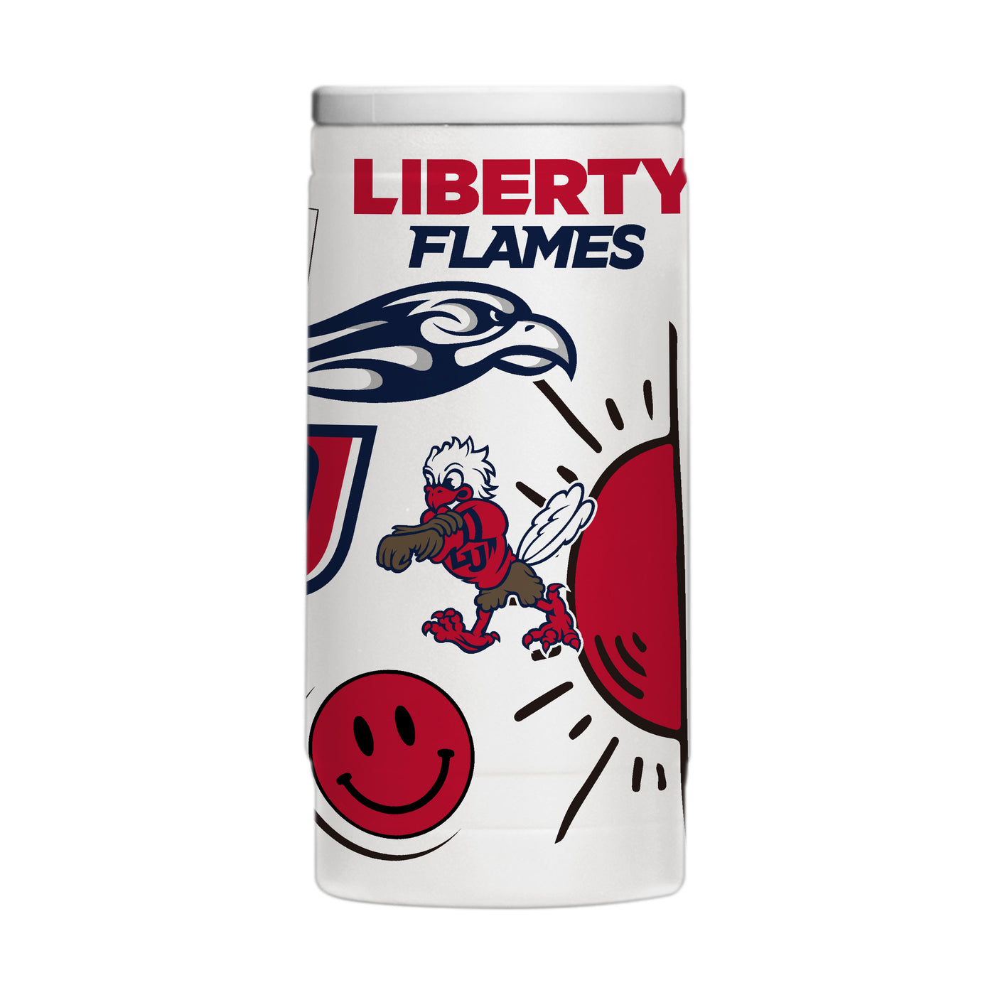 Liberty University 12oz Native Powdercoat SlimCan Coolie