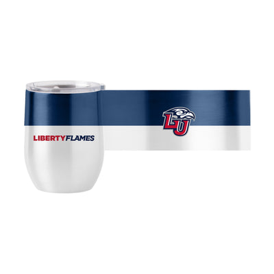 Liberty University 16oz Colorblock Stainless Curved Beverage