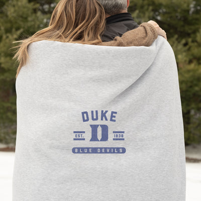 Duke Sublimated Sweatshirt Blanket
