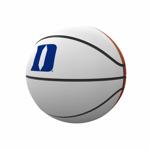 Duke Mini Size Autograph Basketball by Logo Brands, recreation basketball with visible signature for collector display.