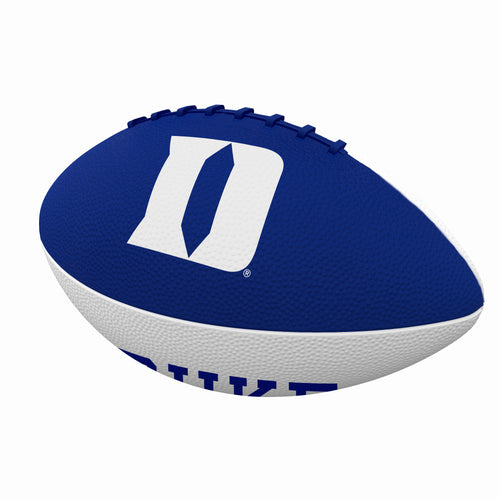 Junior size rubber football with pinwheel design, Logo Brands recreation football for kids and outdoor play.