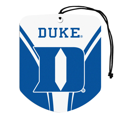Duke University auto air freshener 2-pack by Logo Brands, featuring Duke logo and branding, designed for car interior freshness