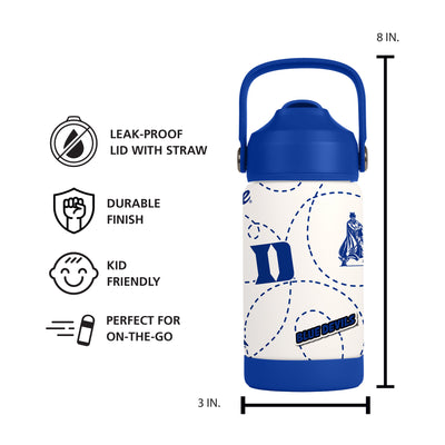 Duke 12oz Mascot SS Kids Bottle