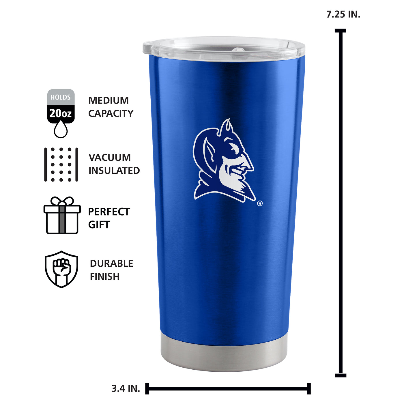 Duke Blue Devils 20oz Gameday Tumbler