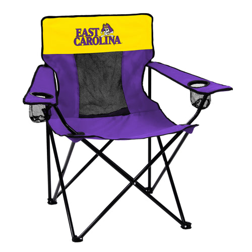 East Carolina Elite Chair by Logo Brands, comfortable ergonomic furniture with a padded seat and backrest, ideal for fans and collectors.