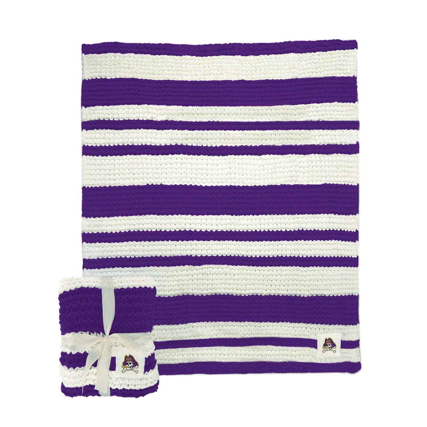 East Carolina Cable Knit Throw 50x60