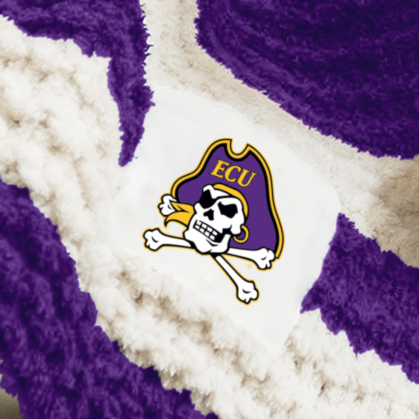 East Carolina Cable Knit Throw 50x60