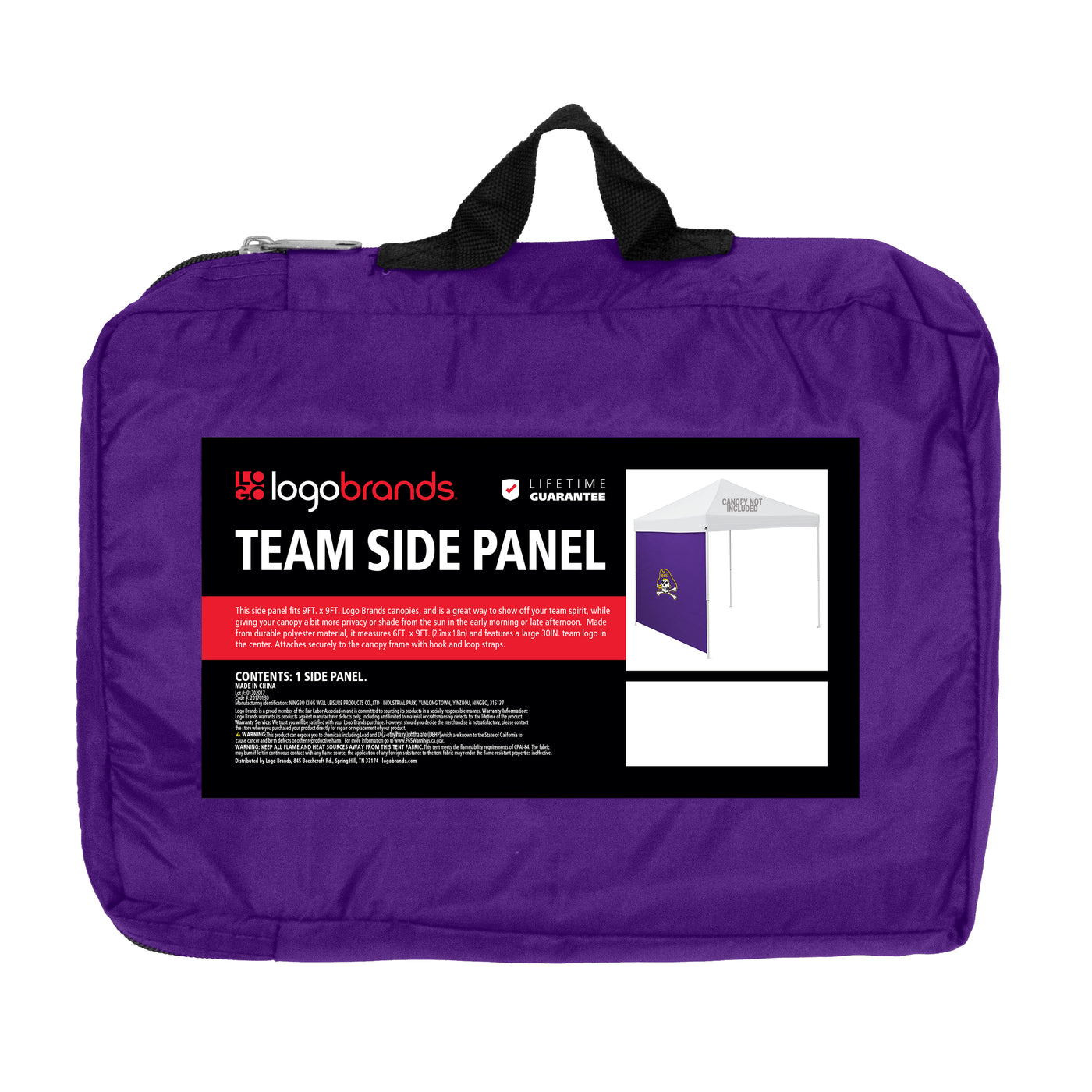 East Carolina 9 x 9 Side Panel - Logo Brands