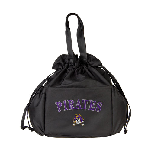 East Carolina Drawstring Lunch Cooler by Logo Brands, eco-friendly insulated cooler bag with drawstring closure and logo design.