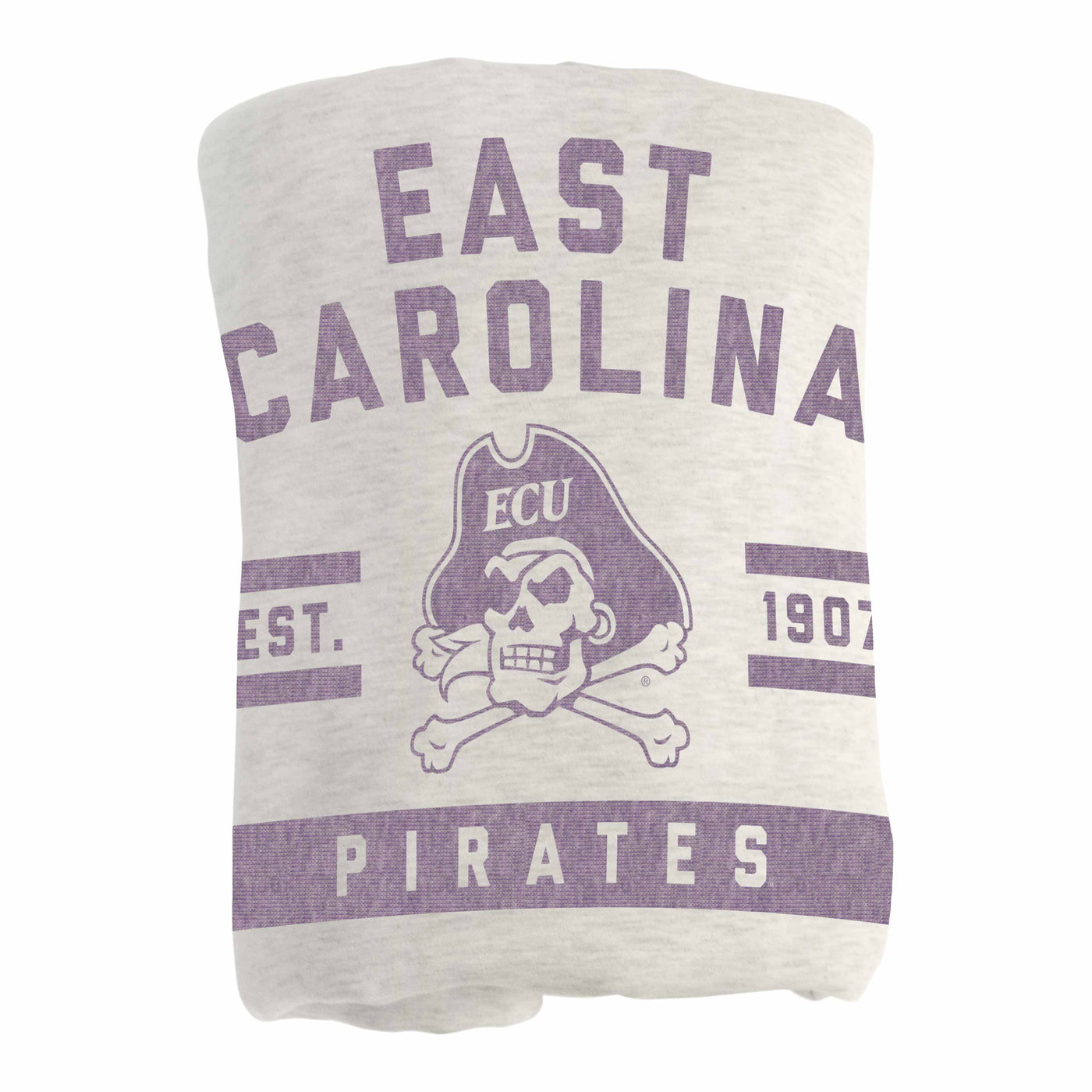 East Carolina Oatmeal Sweatshirt Blanket