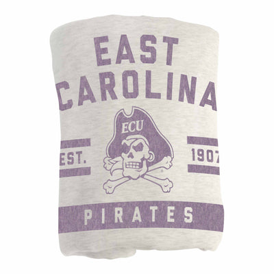 East Carolina Oatmeal Sweatshirt Blanket - Logo Brands