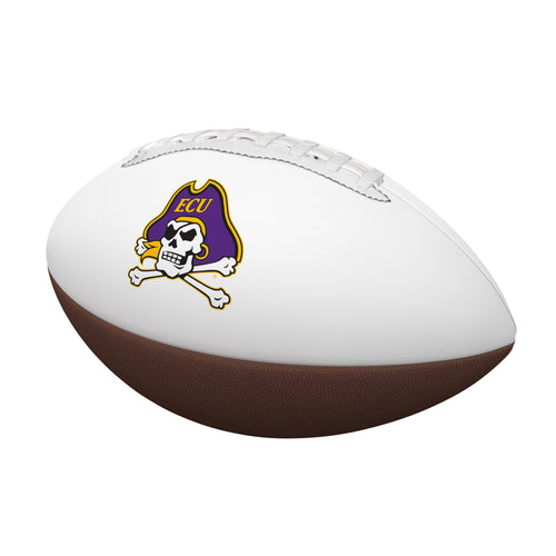 East Carolina Mini Autograph Football by Logo Brands, a recreation football featuring team logo and space for autographs.