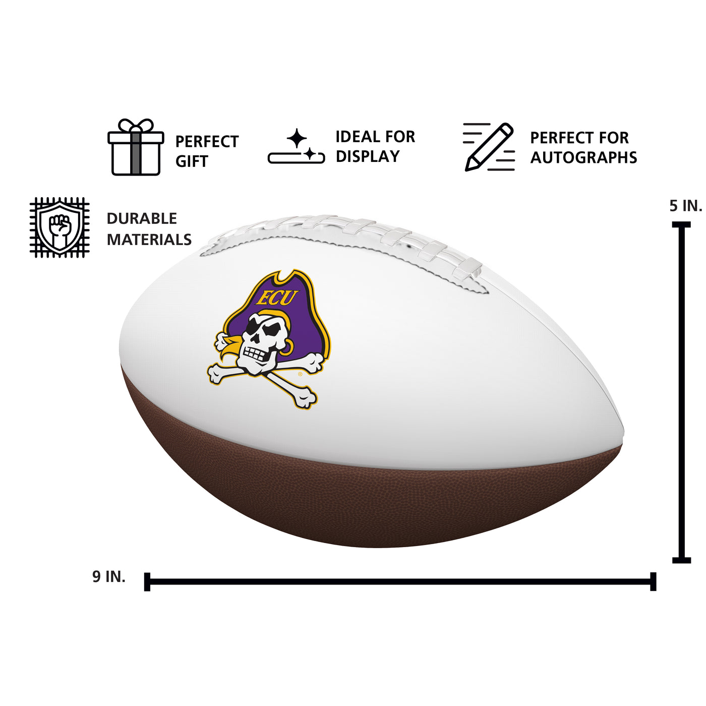 East Carolina Mini Autograph Football