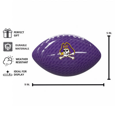 East Carolina Carbon Fiber Mini-Size Glossy Football