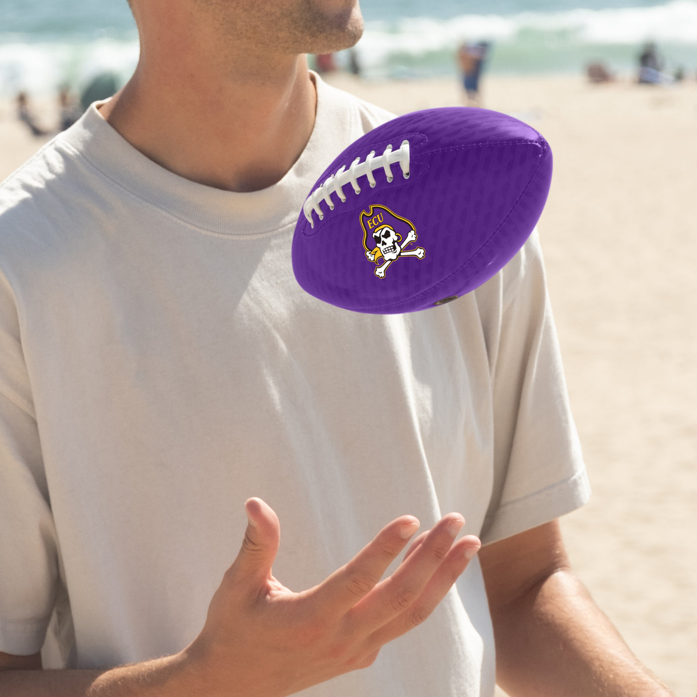 East Carolina Carbon Fiber Mini-Size Glossy Football