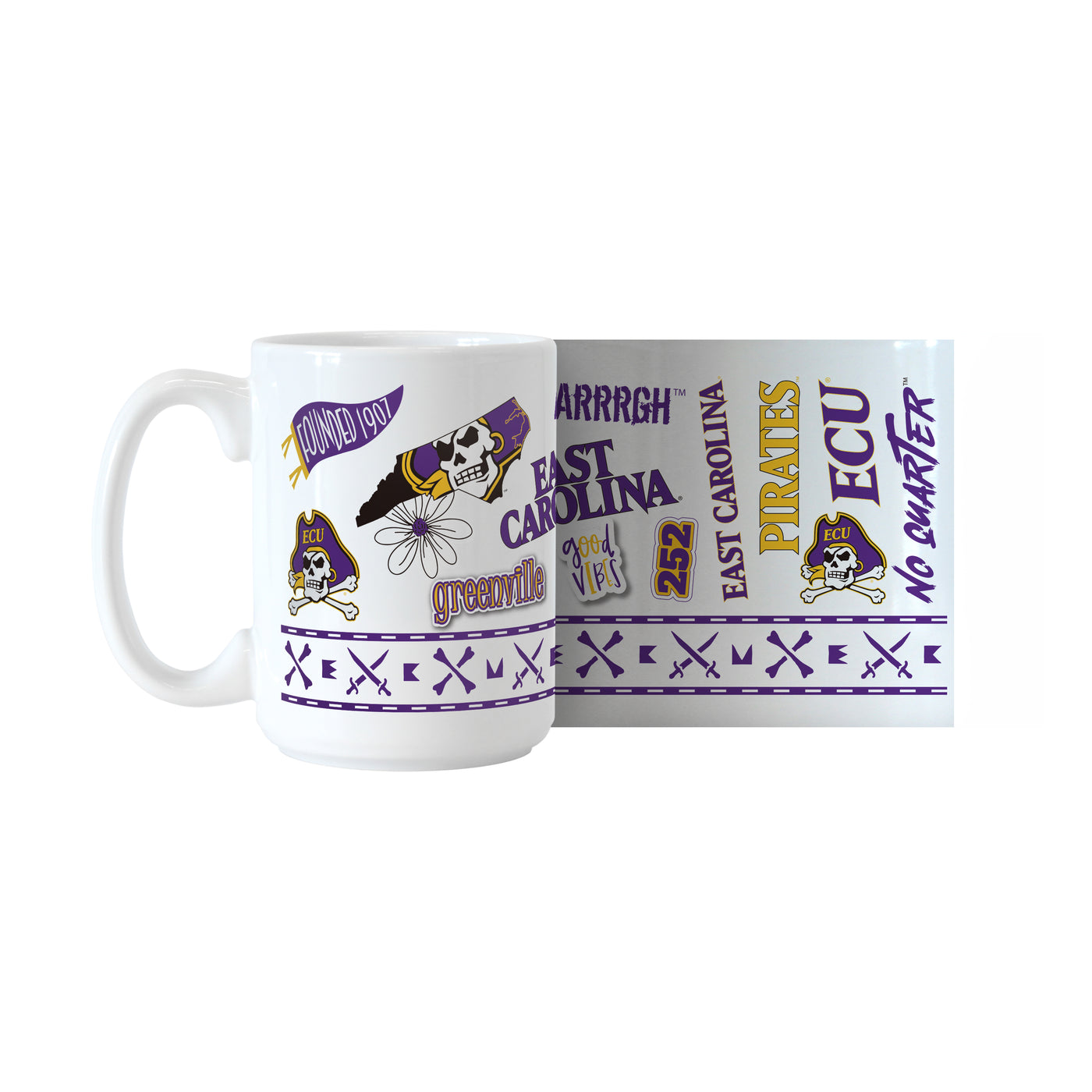 East Carolina 15oz Native Sublimated Mug