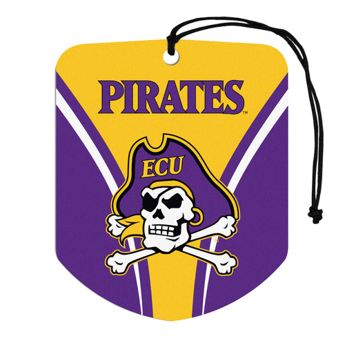 East Carolina auto air freshener 2-pack by Logo Brands, featuring the university logo and scent diffuser for cars