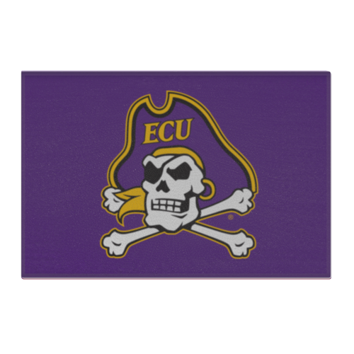 East Carolina University starter mat by Logo Brands, featuring university logo and colors, ideal for dorms or game day decor.