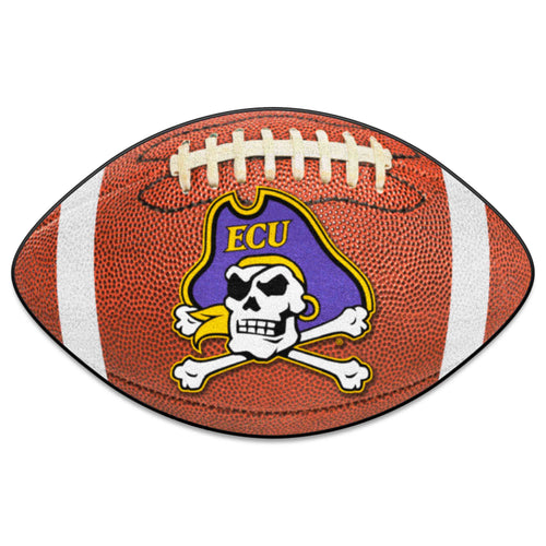 East Carolina University football mat with team logo, durable floor mat featuring ECU colors and branding for fan display or sports spaces.